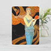 "Robe de Soir" Art Deco van George Barbier Kaart (Staand voorkant)