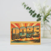 Robe South Australia Kust Erfgoed Dorp Kunst Briefkaart (Staand voorkant)
