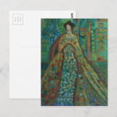 Robed Woman Briefkaart (Voorkant / Achterkant)