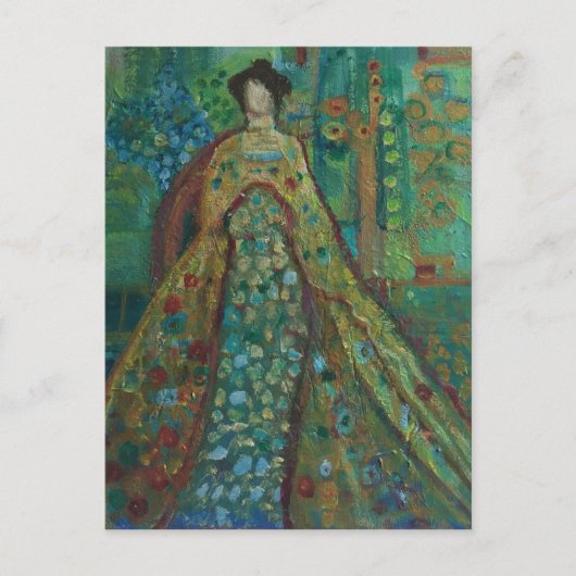 Robed Woman Briefkaart (Voorkant)