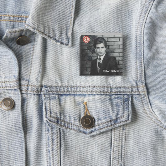 Robert Babnic Vierkante Button 5,1 Cm (In situ)