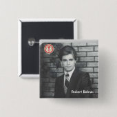 Robert Babnic Vierkante Button 5,1 Cm (Voorkant /achterkant)