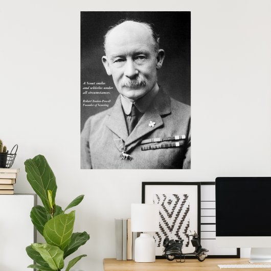 Robert Baden-Powell Poster (Thuiskantoor)