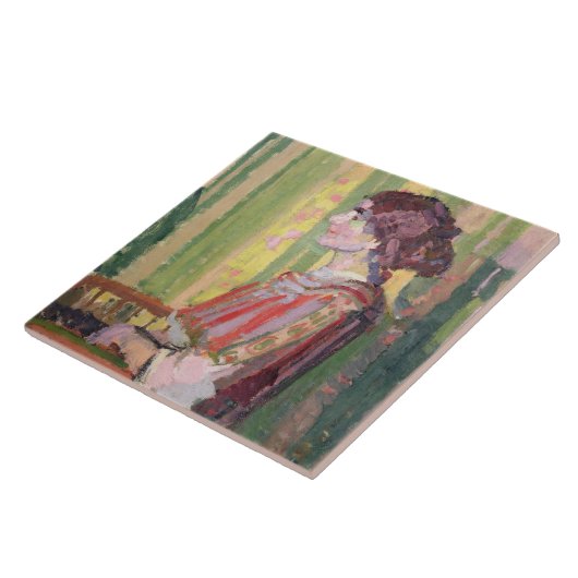 Robert Bevan, c.1913 (olie op doek) Tegeltje (Zijkant)