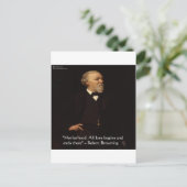 Robert Browning Famous Motherhood Quote Briefkaart (Staand voorkant)