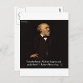 Robert Browning Famous Motherhood Quote Briefkaart (Voorkant / Achterkant)