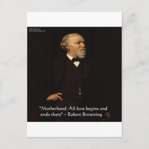 Robert Browning Famous Motherhood Quote Briefkaart