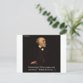 Robert Browning Famous Motherhood Quote Briefkaart (Staand voorkant)
