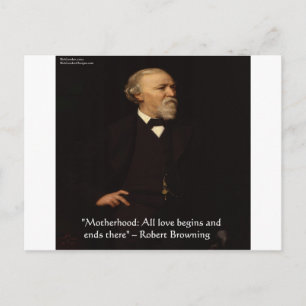 Robert Browning Famous Motherhood Quote Briefkaart