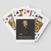 Robert Browning Famous Motherhood Quote Pokerkaarten (Achterkant)
