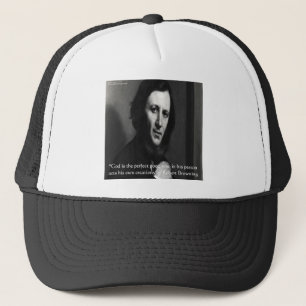 Robert Browning God Perfect Poet Quote Trucker Pet