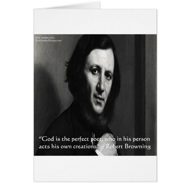 Robert Browning God Perfecte Dichter Citaat (Voorkant)