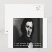 Robert Browning God Perfecte Dichter Citaat Briefkaart (Voorkant / Achterkant)