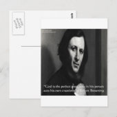 Robert Browning God Perfecte Dichter Citaat Briefkaart (Voorkant / Achterkant)