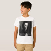Robert Browning God Perfecte Dichter Citaat T-shirt (Voorkant volledig)