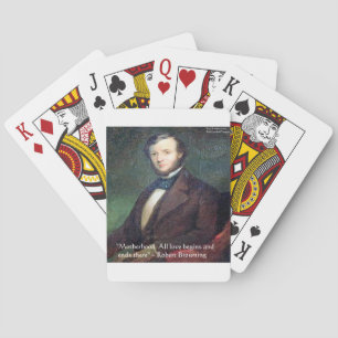 Robert Browning Moederdag Citaat Pokerkaarten