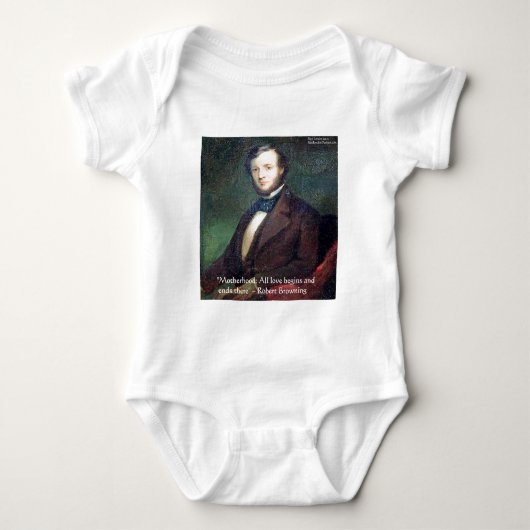 Robert Browning Moederdag Citaat Romper (Voorkant)