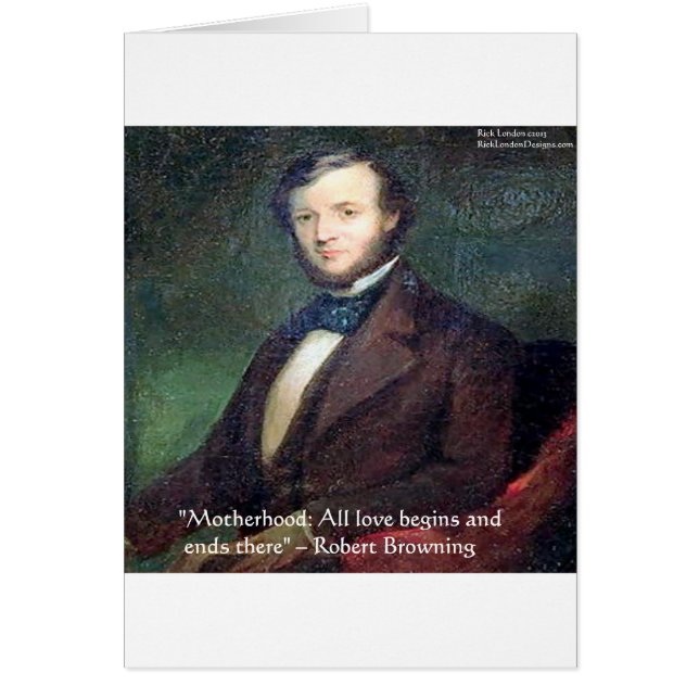 Robert Browning Motherhood Quote (Voorkant)