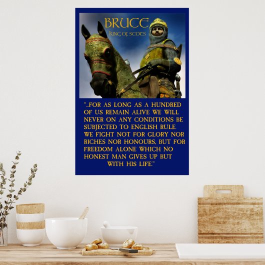 robert bruce koning van de groten poster (Keuken)