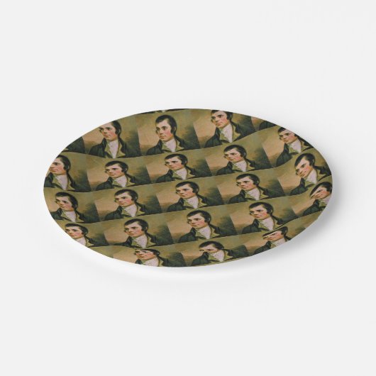 Robert Burn, die Burn's avond viert Papieren Bordje (Gekanteld)