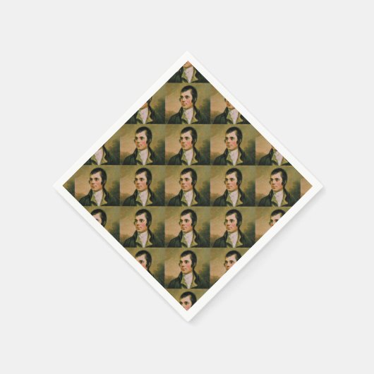 Robert Burn, die Burn's avond viert Servetten (Hoek)