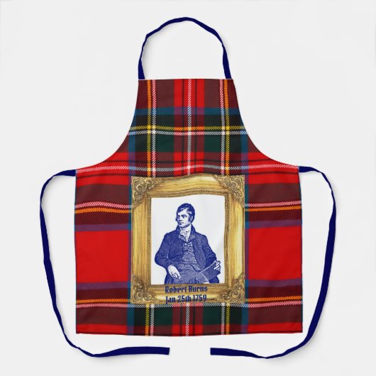 Robert Burns Avondmaal Royal Stewart Plaid 25 jan. Schort (Voorkant)