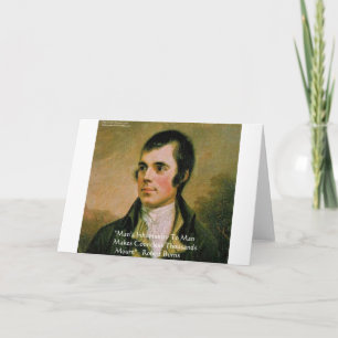 Robert Burns beroemd citaat Kaart