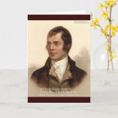 Robert Burns beroemd citaat Kaart (Gele Bloem)