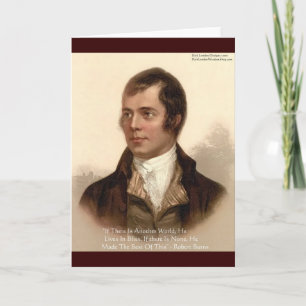 Robert Burns beroemd citaat Kaart