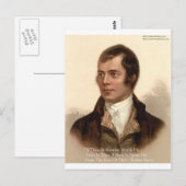 Robert Burns beroemde quote Briefkaart (Voorkant / Achterkant)