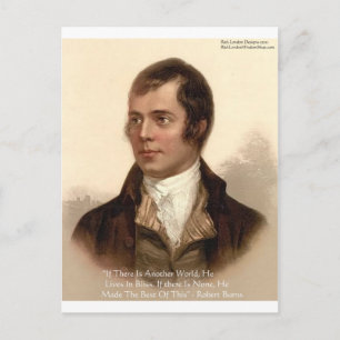 Robert Burns beroemde quote Briefkaart