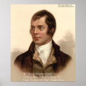 Robert Burns beroemde quote Poster (Voorkant)