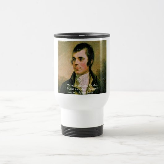 Robert Burns beroemde quote Reisbeker (Center)
