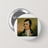 Robert Burns beroemde quote Ronde Button 5,7 Cm (Voorkant /achterkant)