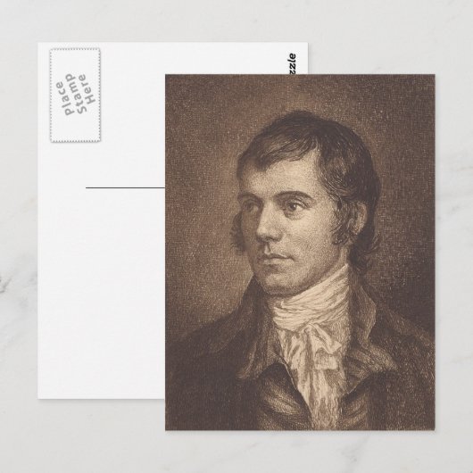 Robert Burns Briefkaart (Voorkant / Achterkant)