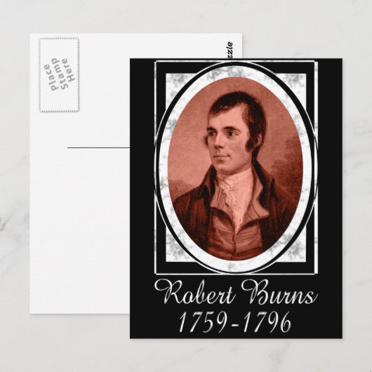 Robert Burns Briefkaart (Voorkant / Achterkant)