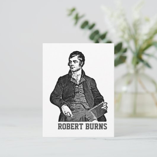 Robert Burns Briefkaart (Staand voorkant)