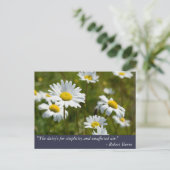 Robert Burns Daisy Quote Briefkaart (Staand voorkant)