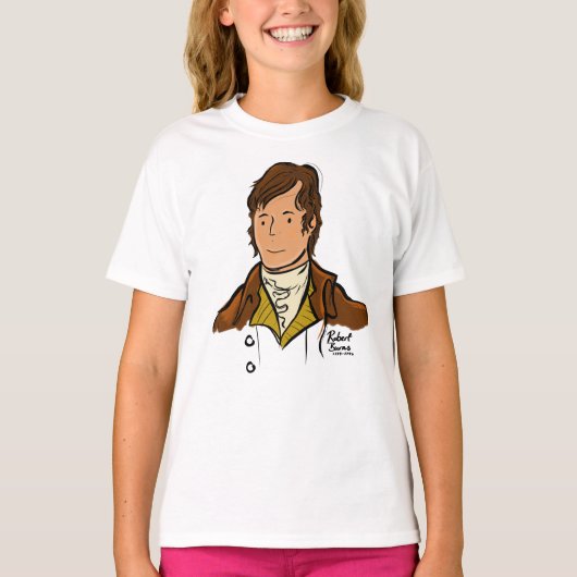 Robert Burns, de nationale dichter van Schotland T-shirt (Voorkant)