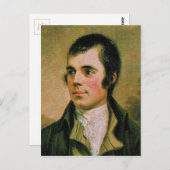 Robert Burns, die Burn's avond vieren Briefkaart (Voorkant / Achterkant)
