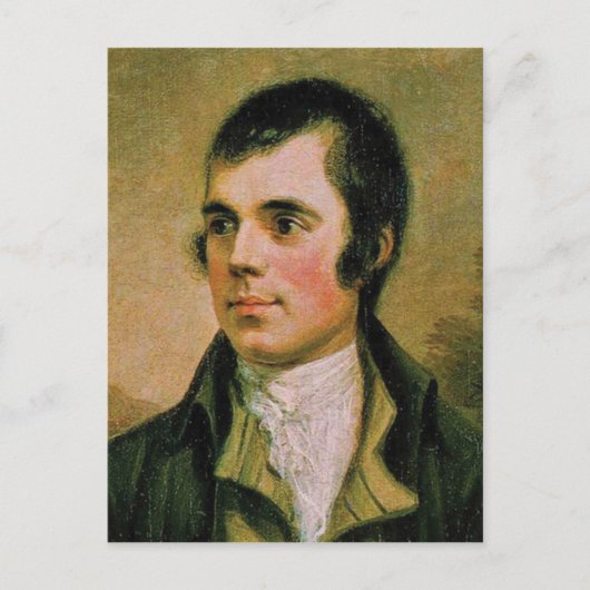 Robert Burns, die Burn's avond vieren Briefkaart (Voorkant)