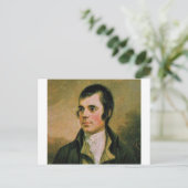 Robert Burns, die Burn's avond vieren Briefkaart (Staand voorkant)