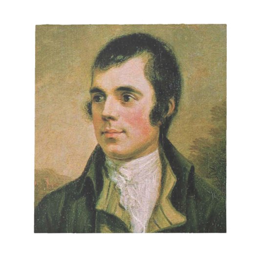 Robert Burns, die Burn's avond vieren Notitieblok (Voorkant)