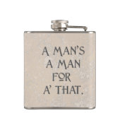 Robert Burns Een Man Een Man Mok Heupfles (Achterkant)