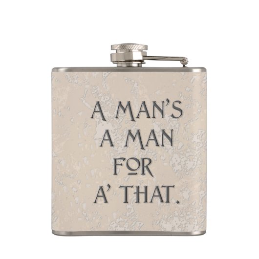 Robert Burns Een Man Een Man Mok Heupfles (Achterkant)