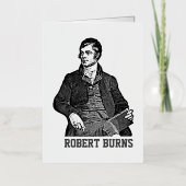 Robert Burns Folie Wenskaart (Voorkant)