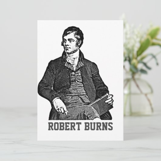 Robert Burns Kaart (Staand voorkant)