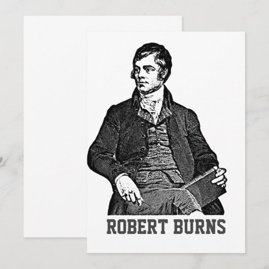 Robert Burns Kaart (Voorkant / Achterkant)