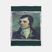 Robert Burns "Man Inhumaniteit" Fleece Blanket (Voorkant)
