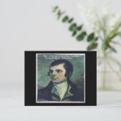 Robert Burns "Man's Inhumanity" Citaat Cadeaus Briefkaart (Staand voorkant)